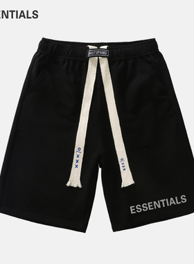 ESSENTIALS官方短裤男夏季新款情侣装美式潮牌宽松休闲运动五分裤