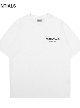 ESSENTIALS官方短袖男T恤女夏季新款情侣装纯棉休闲运动重磅上衣