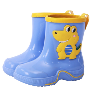 儿童雨鞋男孩胶鞋中大童轻便束口雨鞋上学幼儿园水鞋女童男童雨靴