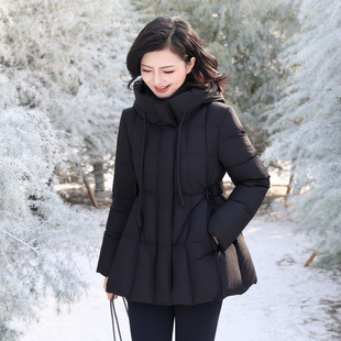 【95白鹅绒】枫竺连帽收腰加厚泡芙羽绒服女25冬季中长款保暖外套
