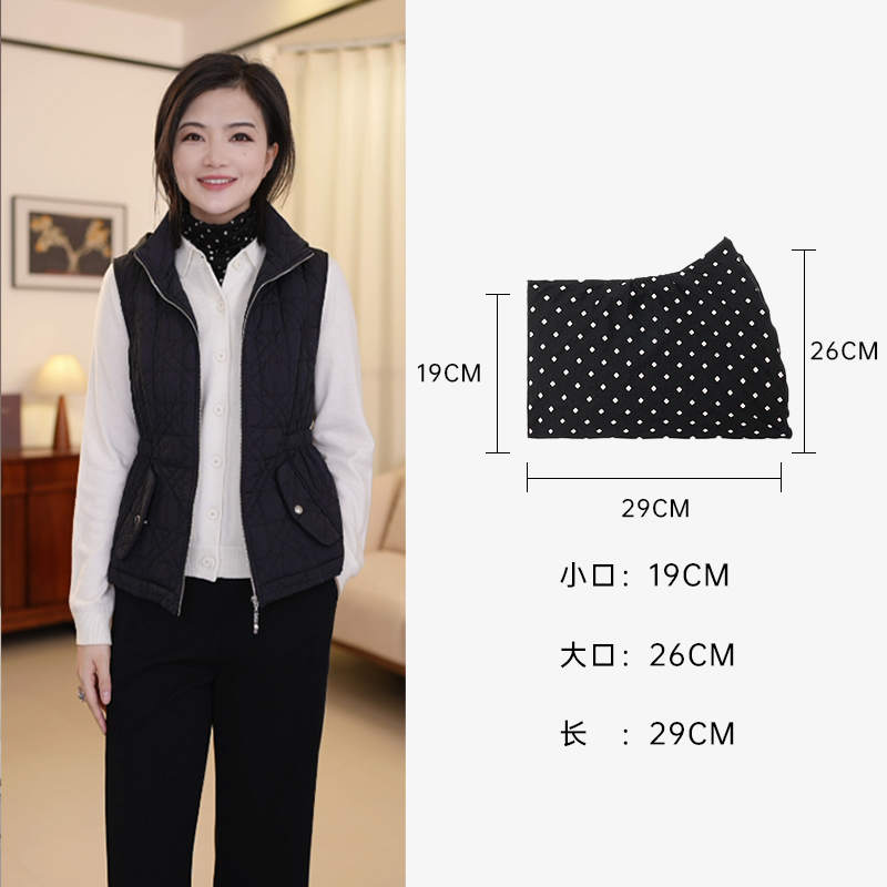 绵羊毛波点围脖双层脖套搭上衣