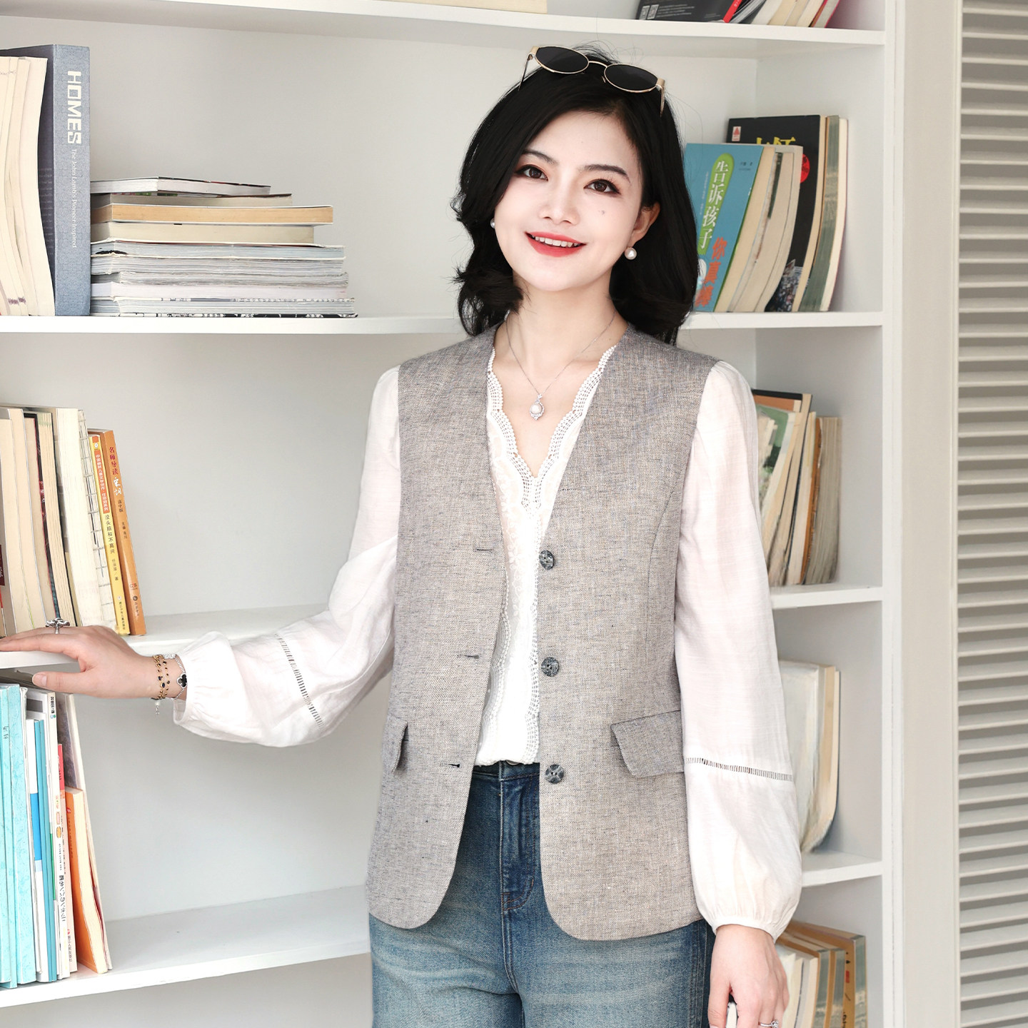 西装马夹女春季休闲外套