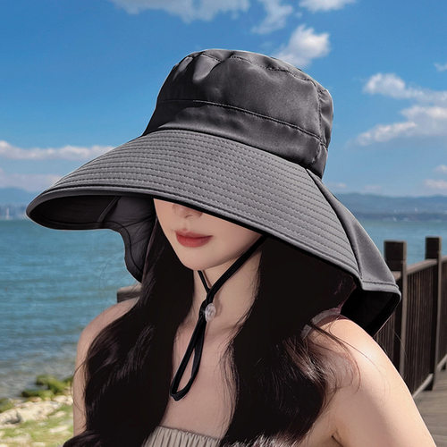 骑车渔夫帽大檐女户外春夏