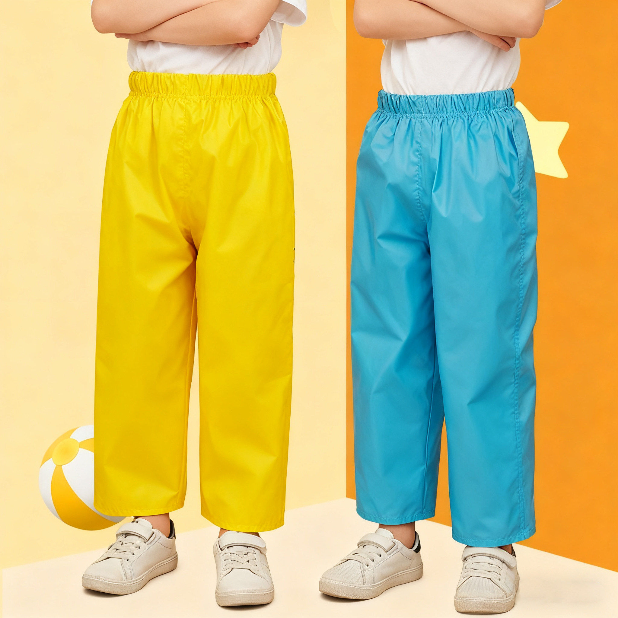 儿童单独雨裤单条半身防水男童女童中大童幼儿园小孩小学生防雨裤图片