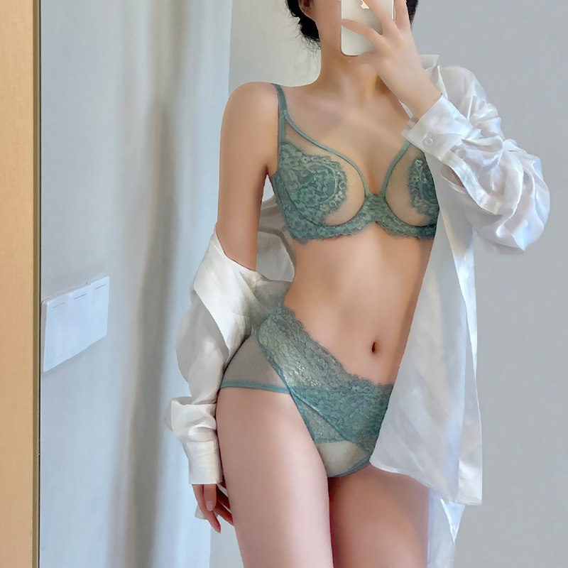 内衣女大胸显小胸薄款套装聚拢全罩杯收副乳防下垂超薄有钢圈文胸