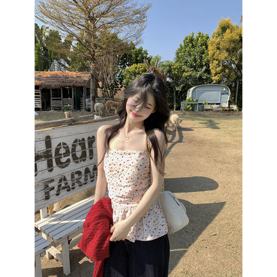 小仙倪子抹胸背心女春夏