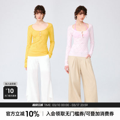 Trendkill菱格镂空长袖