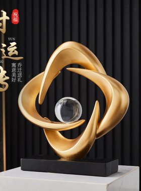 速发酒柜装饰转时来品运摆件轻奢客厅办公室玄关电视柜书房高级感