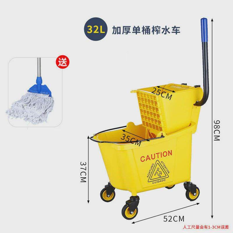 速发挤水器拖布墩布拖把榨水车拖地桶商用洗免手洗长方形家用酒店