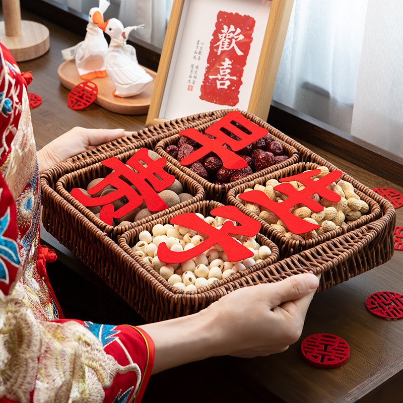 速发早生贵子结婚压床摆件模具婚礼铺床用品婚饰布置装房婚庆用品