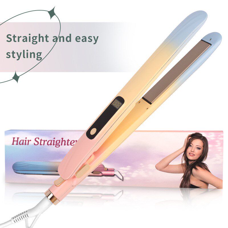 速发显境新款棒晶数跨多档调节卷发液直发器渐变夹板卷直两用美发