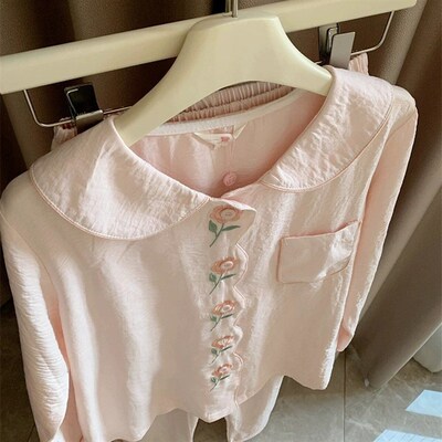 速发20睡5年新套衣2春长袖云朵棉甜美可爱宽松感居家服款装