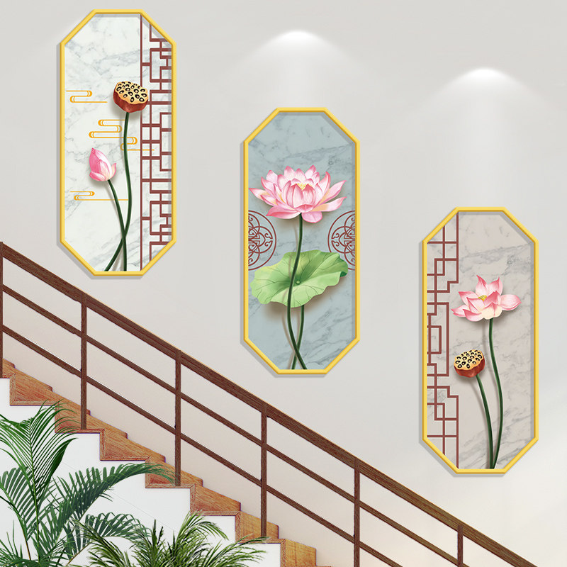 速发中国风餐厅墙壁贴纸客厅墙上饭店墙面装景背壁墙贴画墙纸饰纸