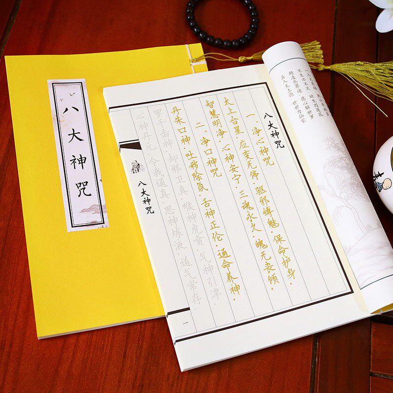 速发八大神咒硬笔练 钢笔 成人简体字描红本