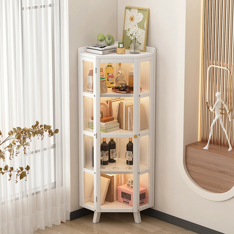 速发柜角置物架转角转墙角柜欧式墙边三角柜边角收纳拐客厅卧室柜
