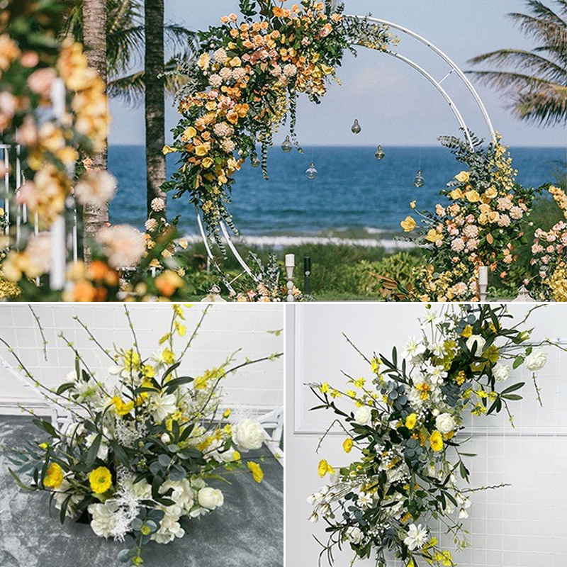 速发婚庆挂花路引假排求婚现场订花花婚礼布置造景拱门地婚装饰花