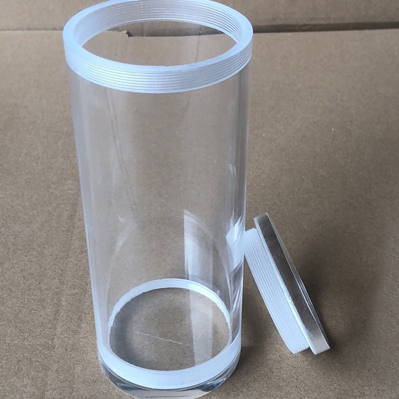 速发高透明亚克力管有机玻璃制品空心圆管热弯螺纹管实验仪器加工