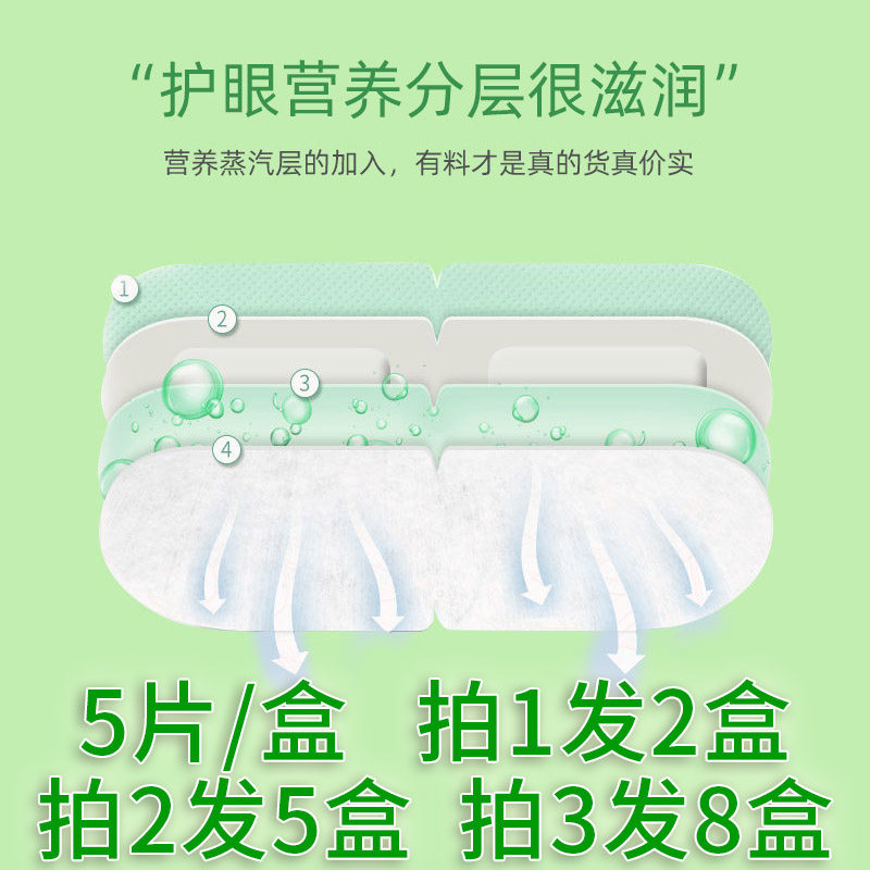 速发蒸汽热敷眼罩缓解眼疲劳自发热加热睡眠遮光睡觉男眼部艾灸神