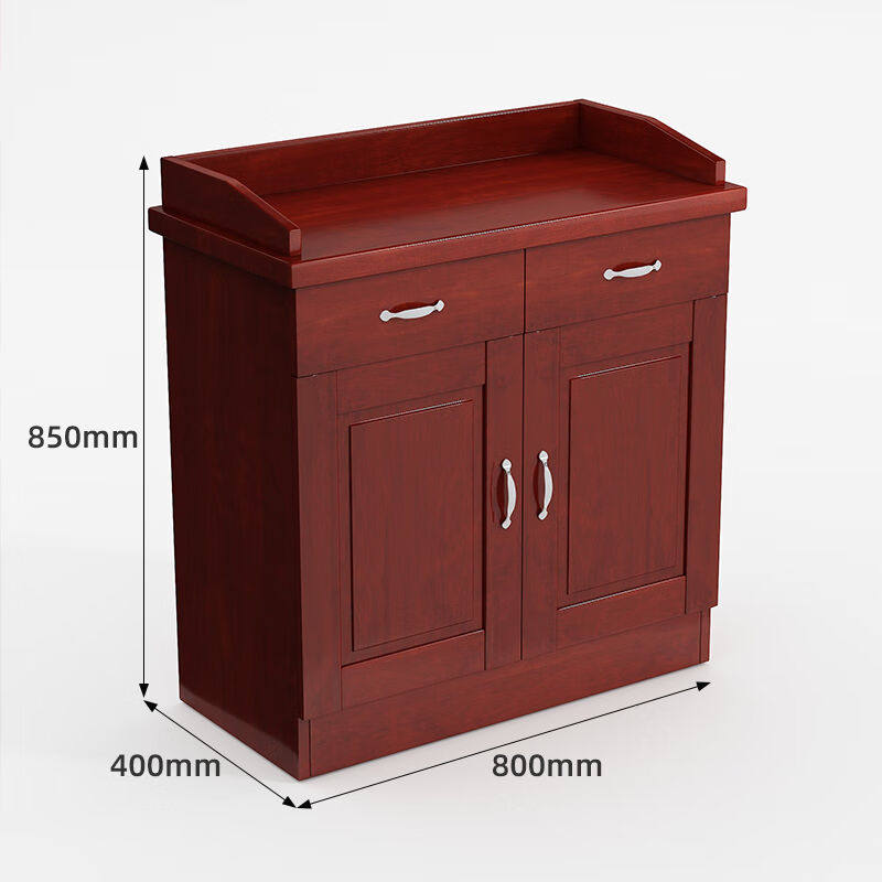 信京茶水柜油漆中式贴木皮餐边柜办公室餐厅包厢包间收纳多功能商