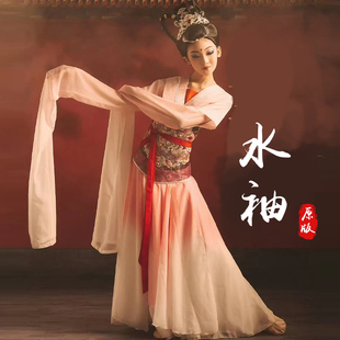 服装 惊鸿舞甩袖 演出服儿童古典舞汉唐飘逸舞蹈服藏族舞台装 水袖