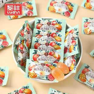 罗曼双味夹心硬糖水果夹心畅销网红热门儿童童趣办公休闲 零食