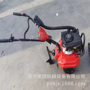 自走上下调节微耕机 150四冲程汽油除草松土小型手扶打水田开沟机