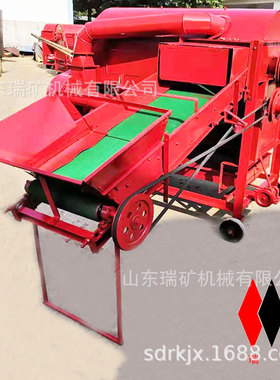 山东济南稻麦脱粒机125型四清分离高粱大豆谷子水稻剥壳脱粒机