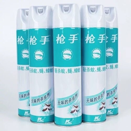 枪手杀虫剂无味气雾剂清新型家用室内灭蚊子苍蝇驱虫喷雾剂600ml