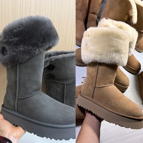 羊皮毛一体千颂伊同款雪地靴