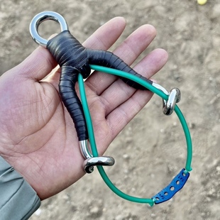 灵幻速射弓顽客原创传统304不锈钢手工冷弯速射单股无架新形弹弓