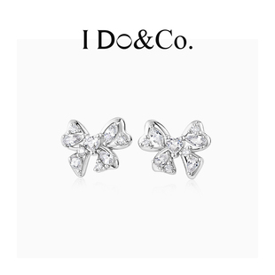 送女朋友礼物 Do&Co.星光蝴蝶结耳钉女银耳环耳饰小众轻奢