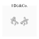银耳环耳饰轻奢高级 Do&Co.折纸心耳钉女个性 送女朋友礼物
