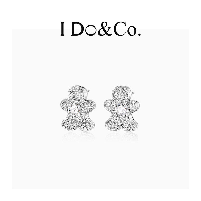 甜心姜饼人耳钉IDo&Co.925银