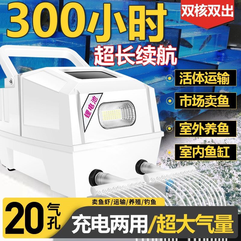 氧气泵充电两用锂电池户外充氧