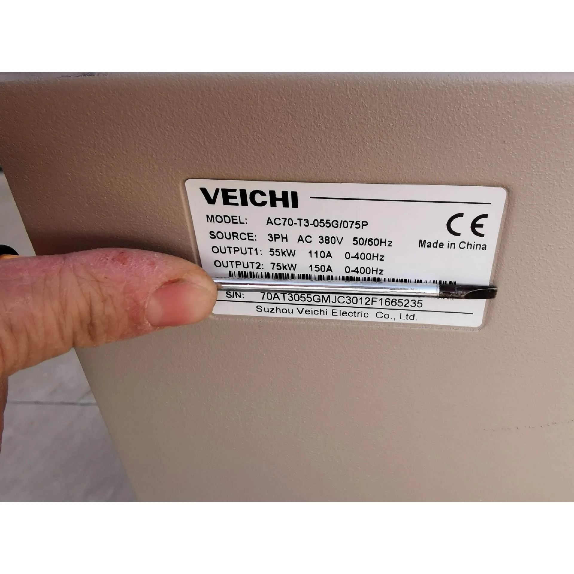 非标价品牌伟创AC70—T3—055/75AP，55/75KW，安议价