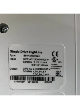 非标价伦茨9400伺服驱动器 E94ASHE0024，实图拍摄成色议价