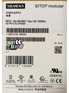 非标价全新正品6EP1436-3BA00 SITOP modula议价