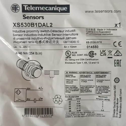 非标价特勒美科XS530B1DAL2接近传感器 全新议价