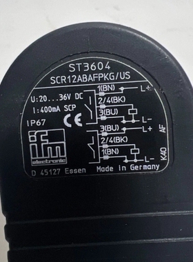 非标价IFM Elector Inc ST3604传感器 议价