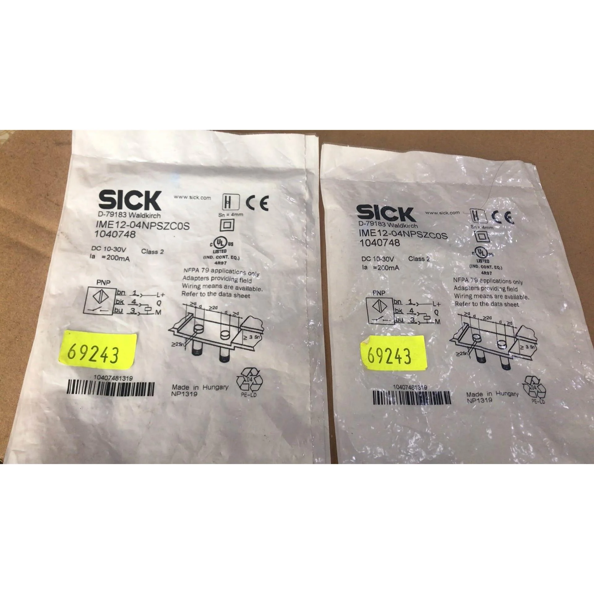 非标价IME12-04NPSZCOS（2）全新西克SICK接近传感议价