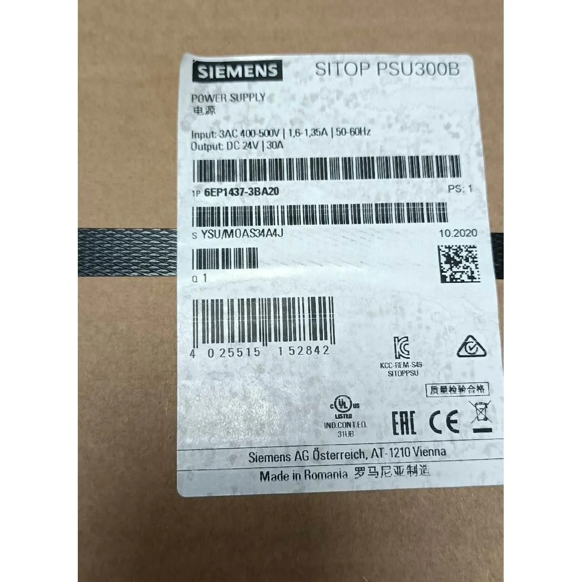 非标价6EP1437-3BA20 SITOP PSU300B 西门议价