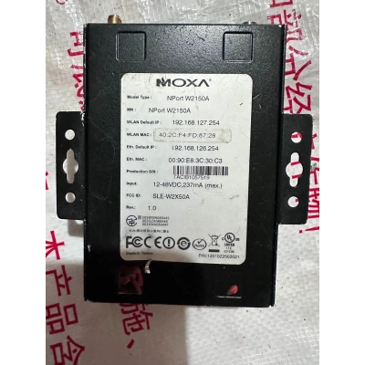 非标价MOXA/摩莎NPORT W2150A串口服务器 实物拍摄议价