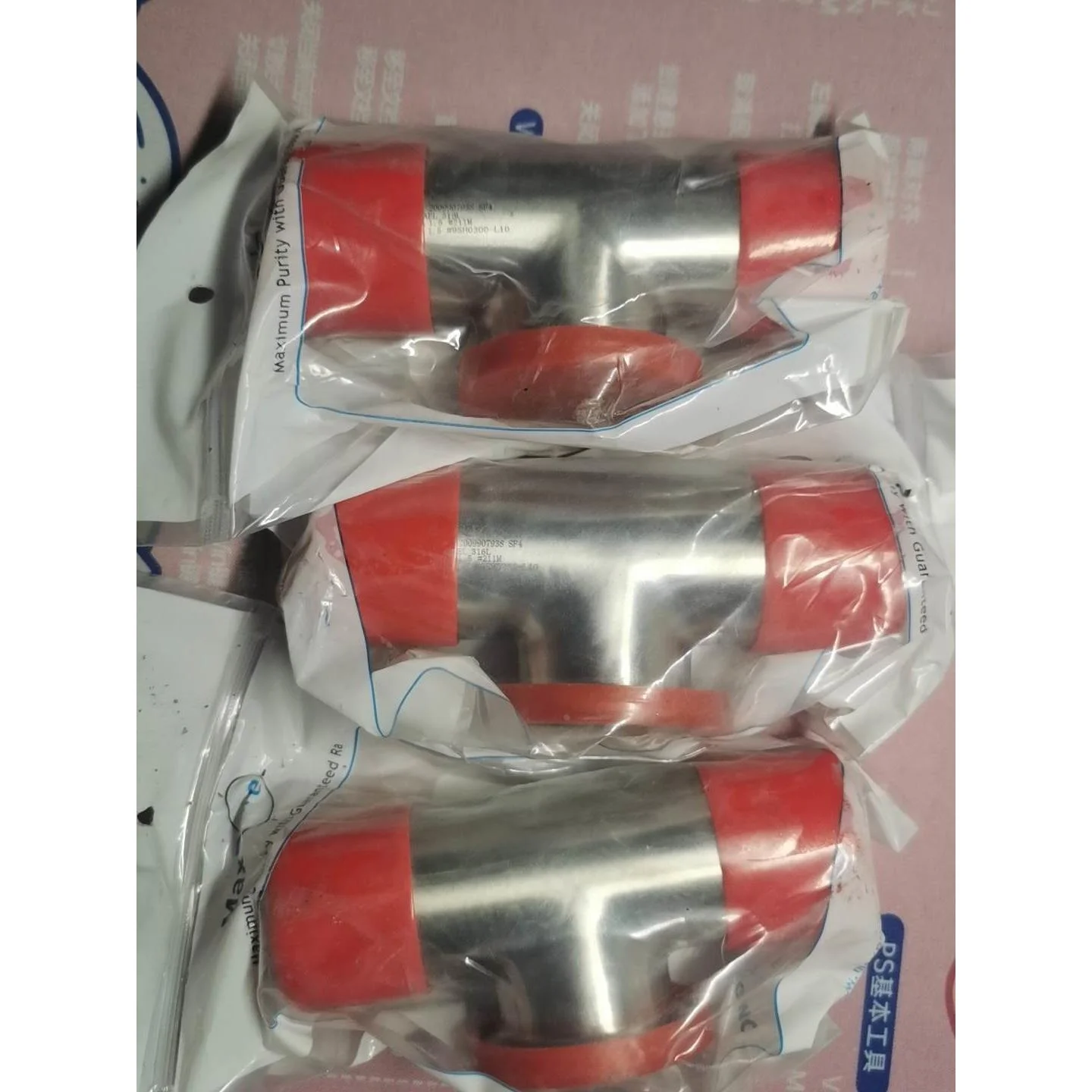 非标价诺盟单卡三通1.5寸三只，不锈钢316L,SF4抛光议价