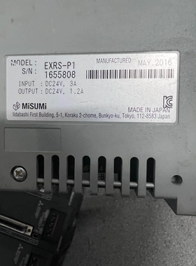 非标价米思米MISUMI 驱动器EXRS-P1电缸控制器，拆机件，议价