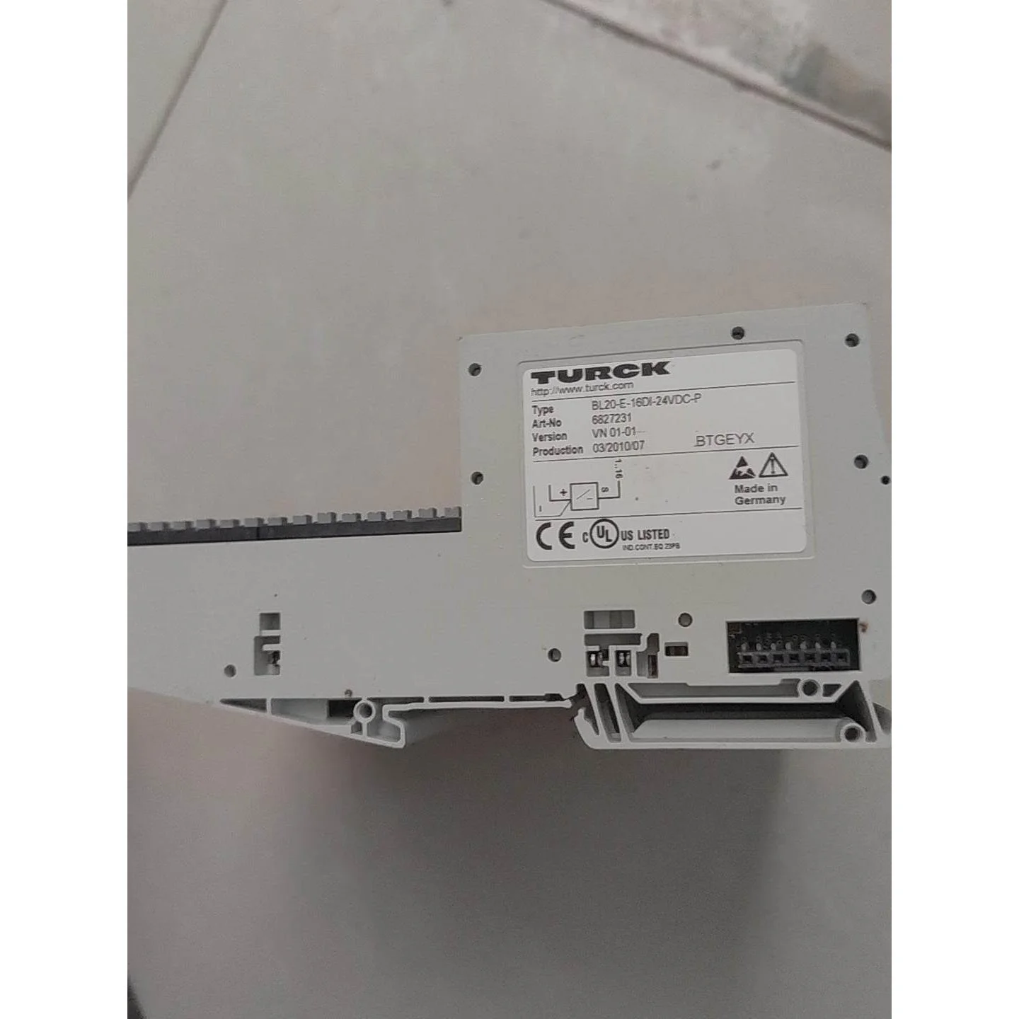 非标价原装拆机图尔克BL20-E-16Dl-24vDC-P/682议价