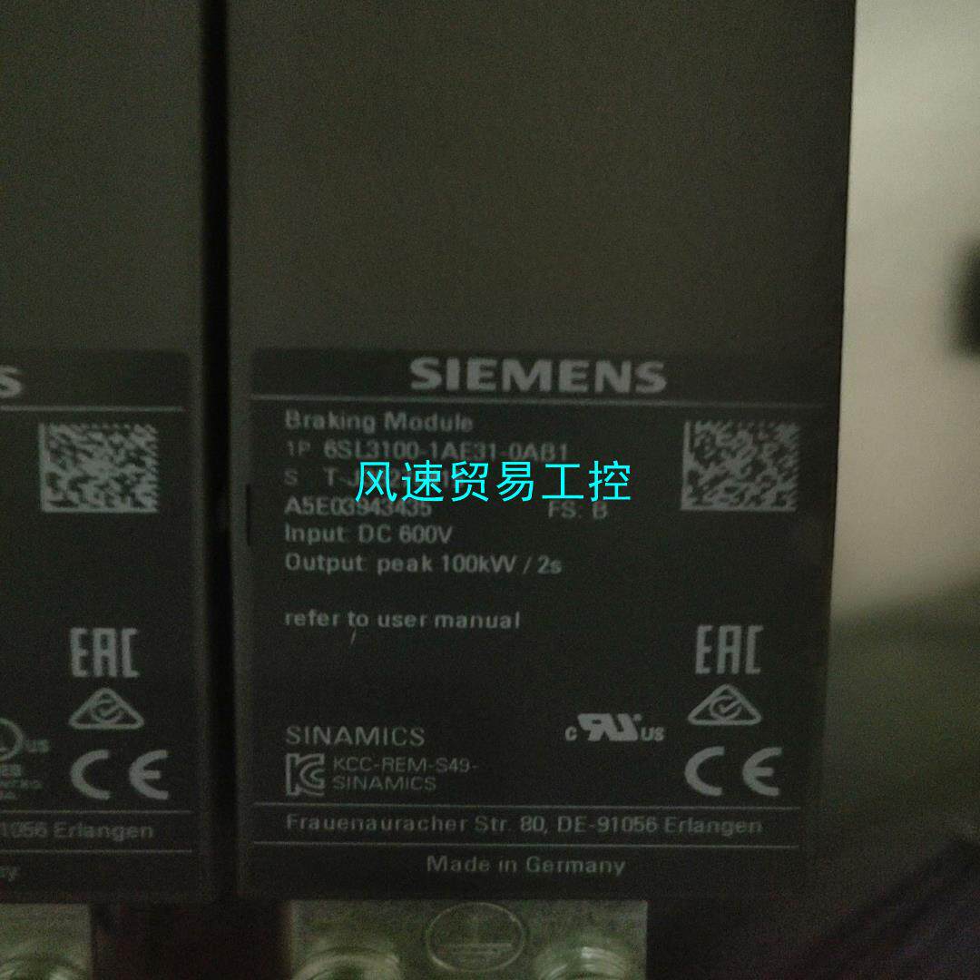 非标价西门子6SL3100-1AE31-0AB1议价