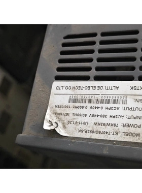 非标价澳地特变频器MODEL: KT-T4075G/093R议价