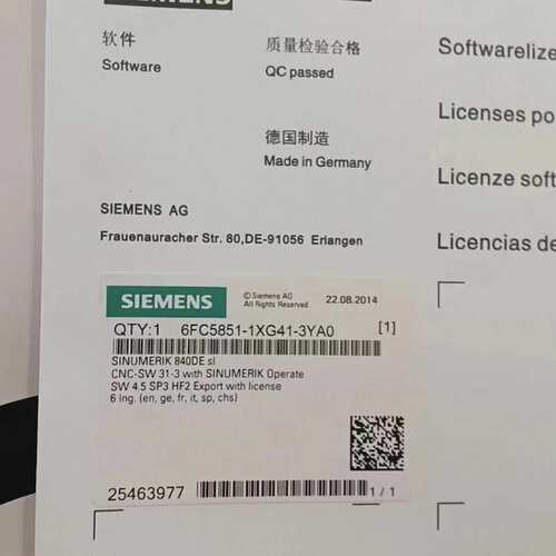 非标价6FC5851-1XG41-3YA0全新原装未拆封卡，现货议价