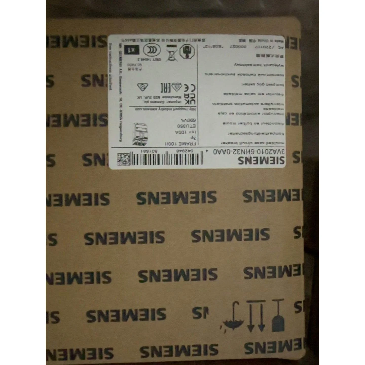 非标价西门子 3VA2010-5HL32-0AA0 3VA2010议价