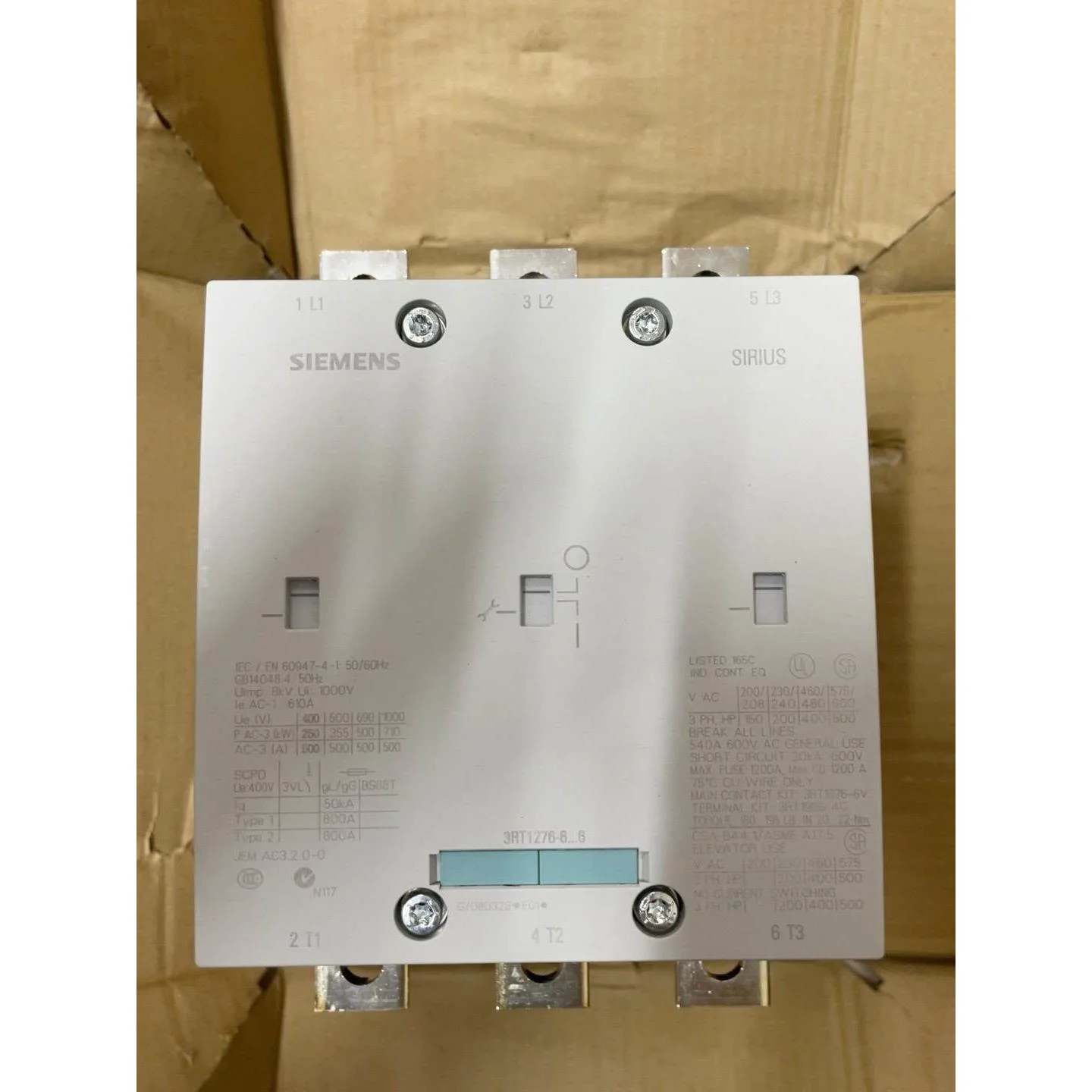 非标价西门子真空接触器 3RT1276-6AP36 全新正品议价